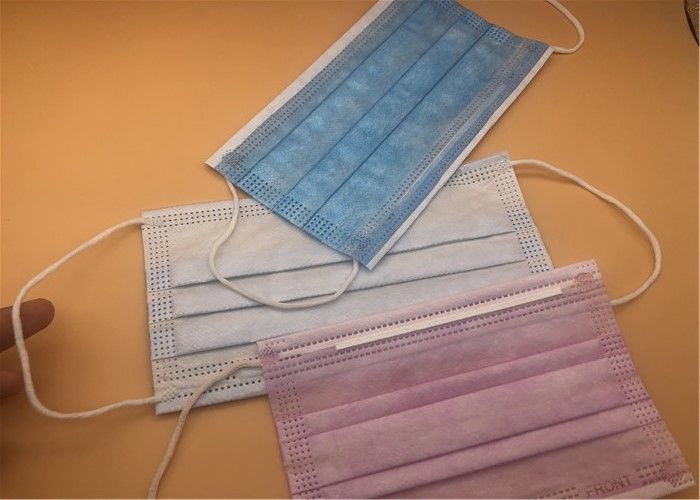 アンチウィルス3つの層使い捨て可能な非編まれたマスク/青の非編まれた生地のマスク