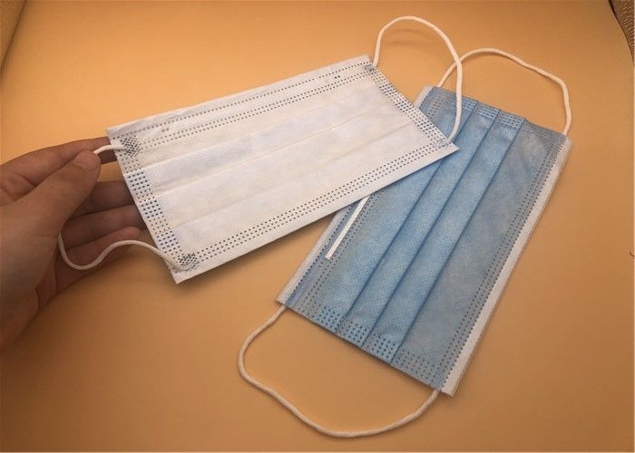 アンチウィルス3つの層使い捨て可能な非編まれたマスク/青の非編まれた生地のマスク