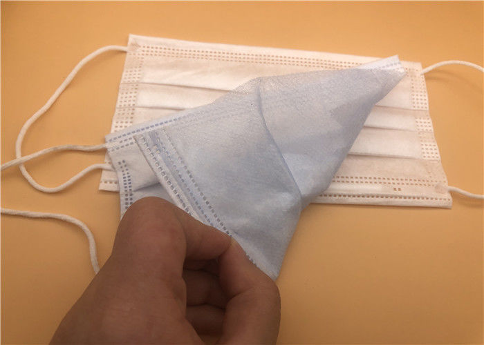 健康な伸縮性がある使い捨て可能なEarloopはマスクの反汚染の青く白い色を