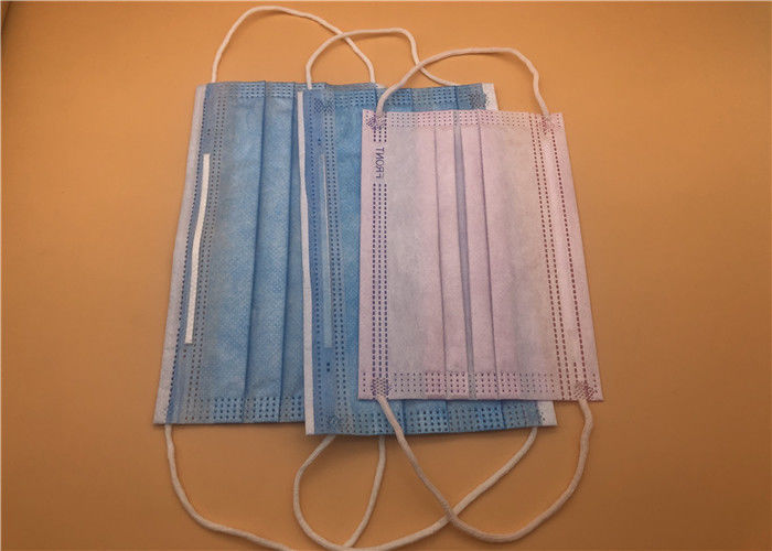 耐久の使い捨て可能な3つは塵の防止の分離のウイルスのための外科手術用マスクに執ように勧めます